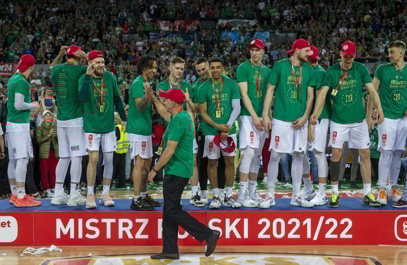 Piąty i ostatni mecz z Legią Warszawa w finałach PLK w sezonie 2021/2022, koronacja w Hali Stulecia