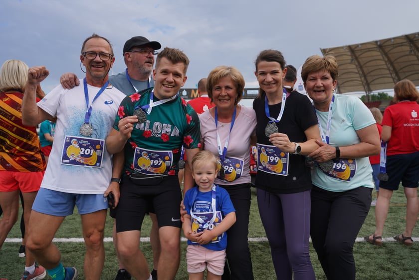 Uczestnicy Biegu Rodzinnego we Wrocławiu