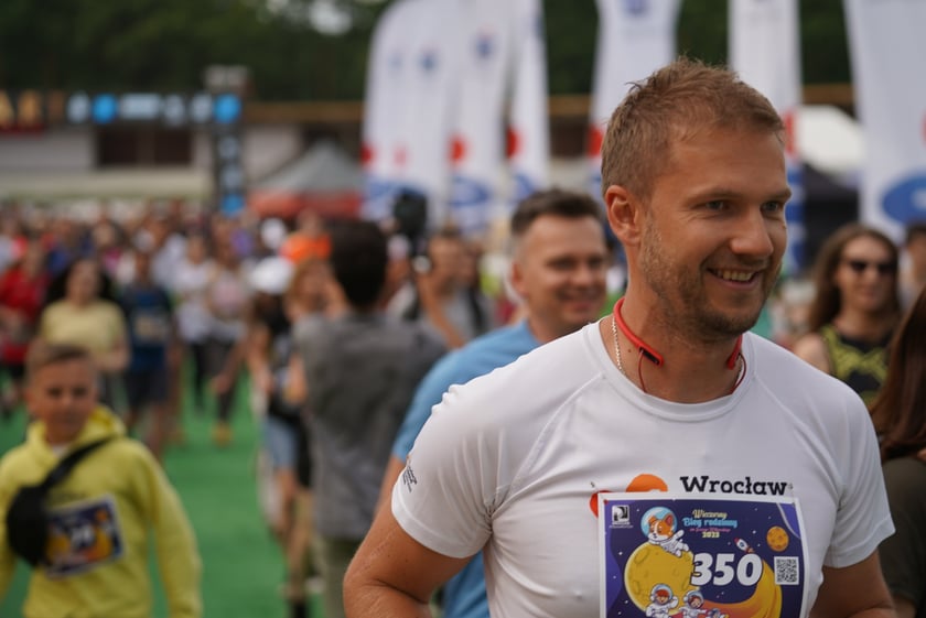 Uczestnicy Biegu Rodzinnego we Wrocławiu