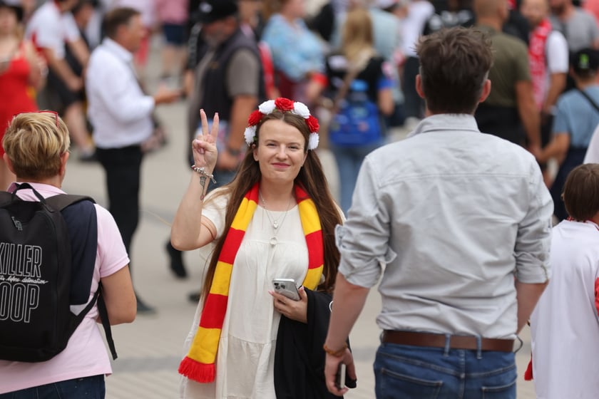Kibice podczas Drużynowego Pucharu Świata w żużlu, Wrocław, 29 lipca 2023