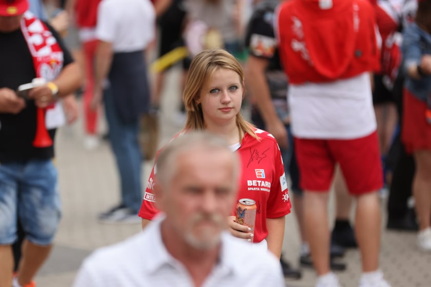 Kibice podczas Drużynowego Pucharu Świata w żużlu, Wrocław, 29 lipca 2023