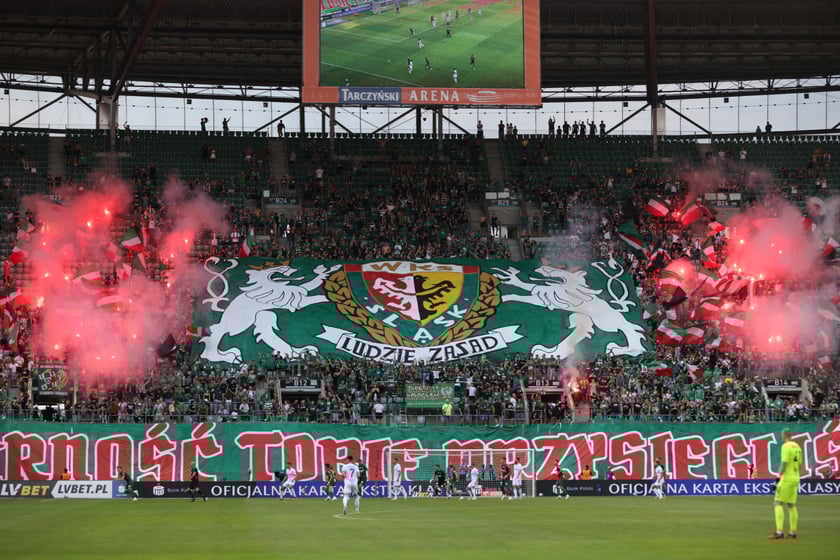 Mecz Śląsk Wrocław - Lech Poznań na Tarczyński Arena.