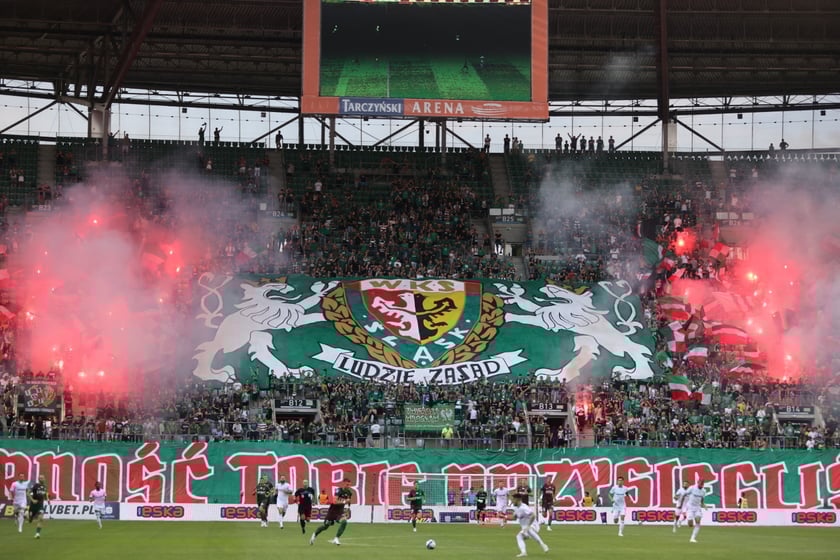 Mecz Śląsk Wrocław - Lech Poznań na Tarczyński Arena.
