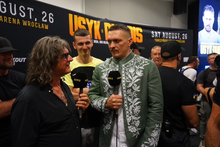 Konferencja prasowa przed walką Usyk vs. Dubois, sierpień 2023