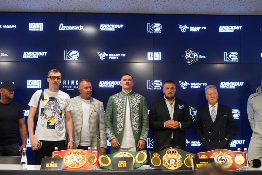 Konferencja prasowa przed walką Usyk vs. Dubois, sierpień 2023