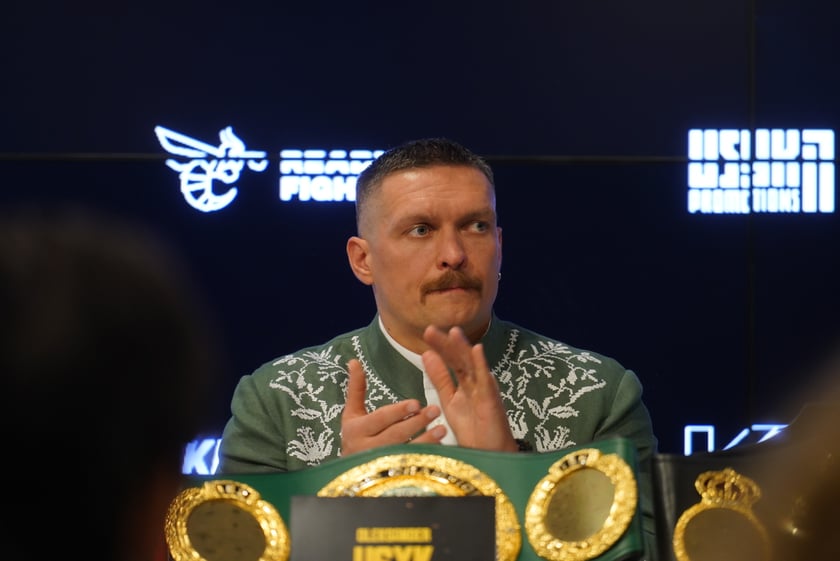 Konferencja prasowa przed walką Usyk vs. Dubois, sierpień 2023