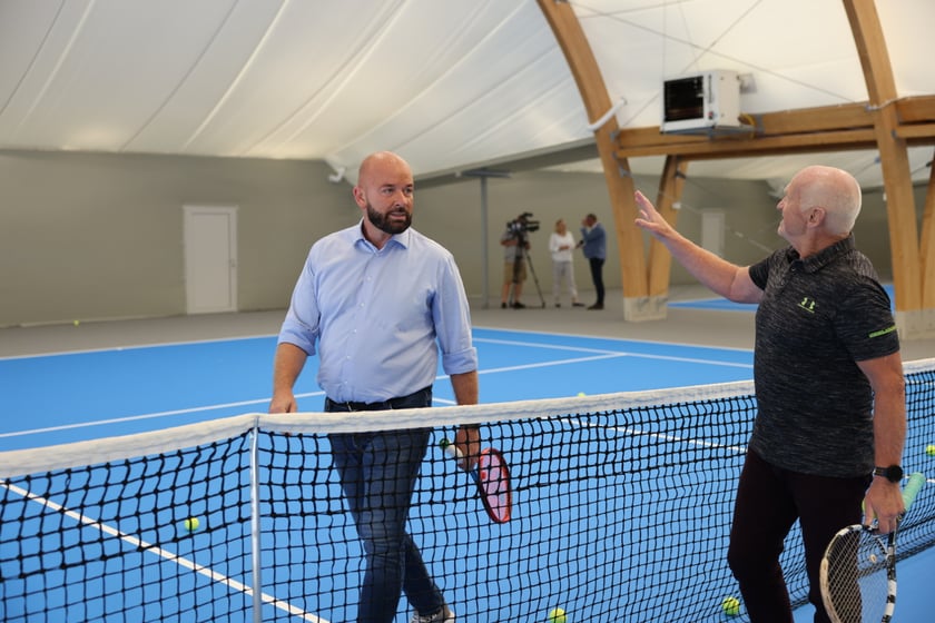 Prezydent Jacek Sutryk i radny Czesław Cyrul