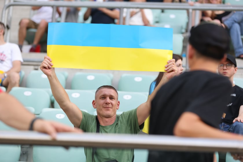 Kibice na meczu Ukraina - Anglia