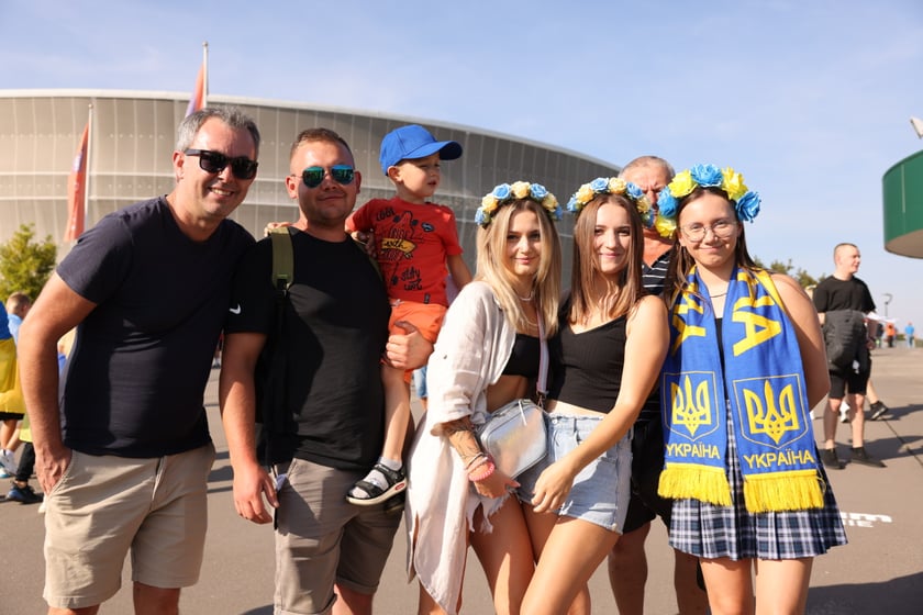 Kibice na meczu Ukraina - Anglia