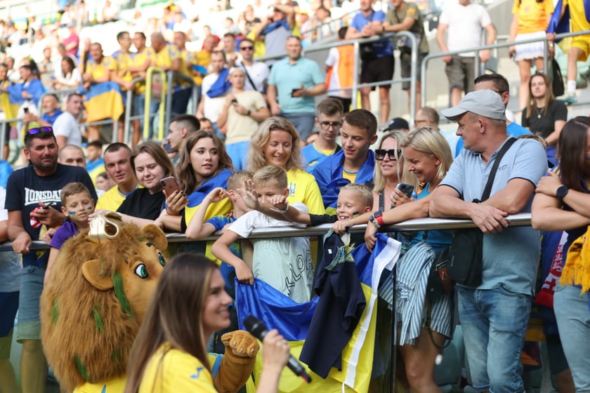 Mecz Ukraina - Anglia we Wrocławiu
