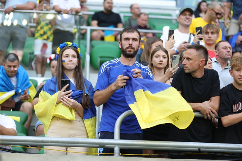 Mecz Ukraina - Anglia we Wrocławiu