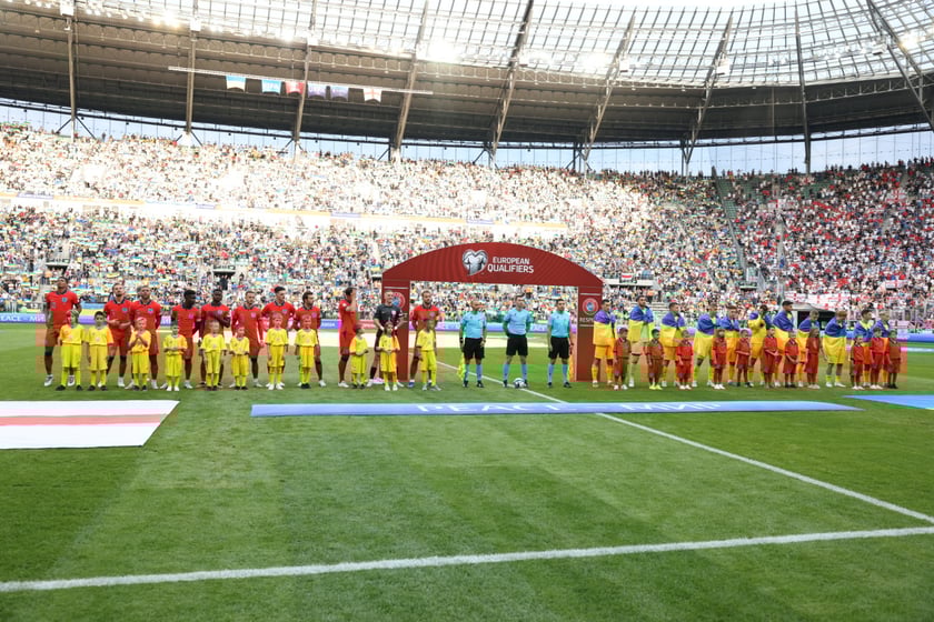 Mecz Ukraina - Anglia we Wrocławiu