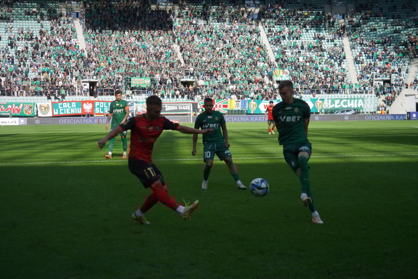 Śląsk Wrocław - Górnik Zabrze. Zdjęcia kibiców