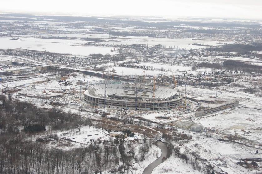 Budowa Tarczyński Areny we Wrocławiu w latach 2009-2011