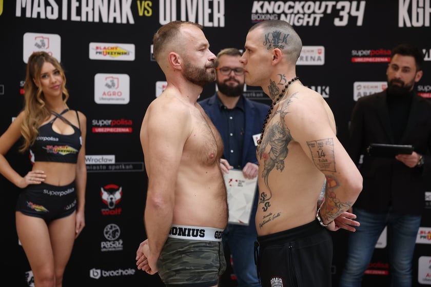 Knockout Boxing Night 34 - ważenie zawodników przed walką bokserską