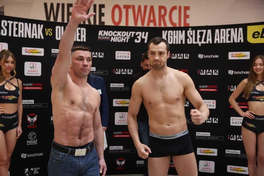 Knockout Boxing Night 34 - ważenie zawodników przed walką bokserską