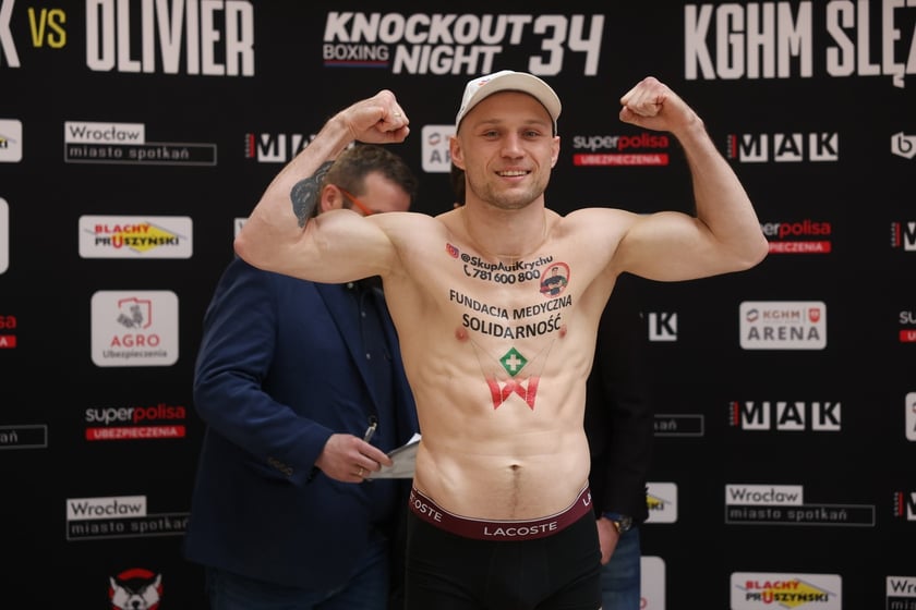 Knockout Boxing Night 34 - ważenie zawodników przed walką bokserską
