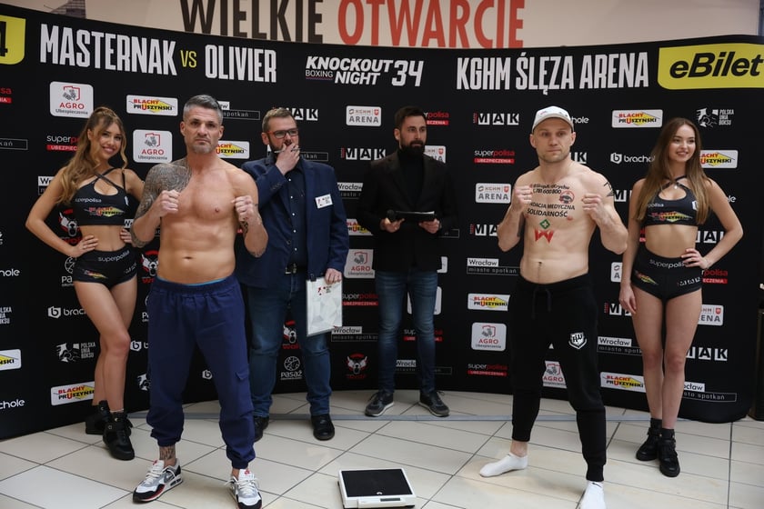 Knockout Boxing Night 34 - ważenie zawodników przed walką bokserską