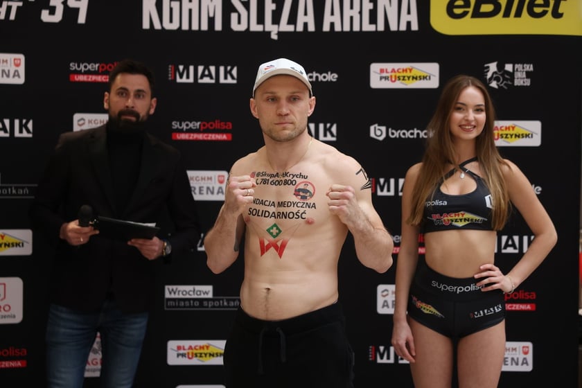 Knockout Boxing Night 34 - ważenie zawodników przed walką bokserską