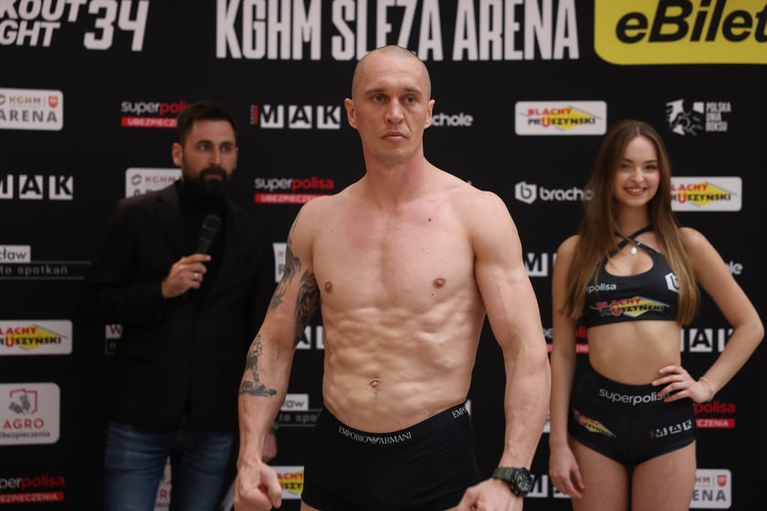 Knockout Boxing Night 34 - ważenie zawodników przed walką bokserską