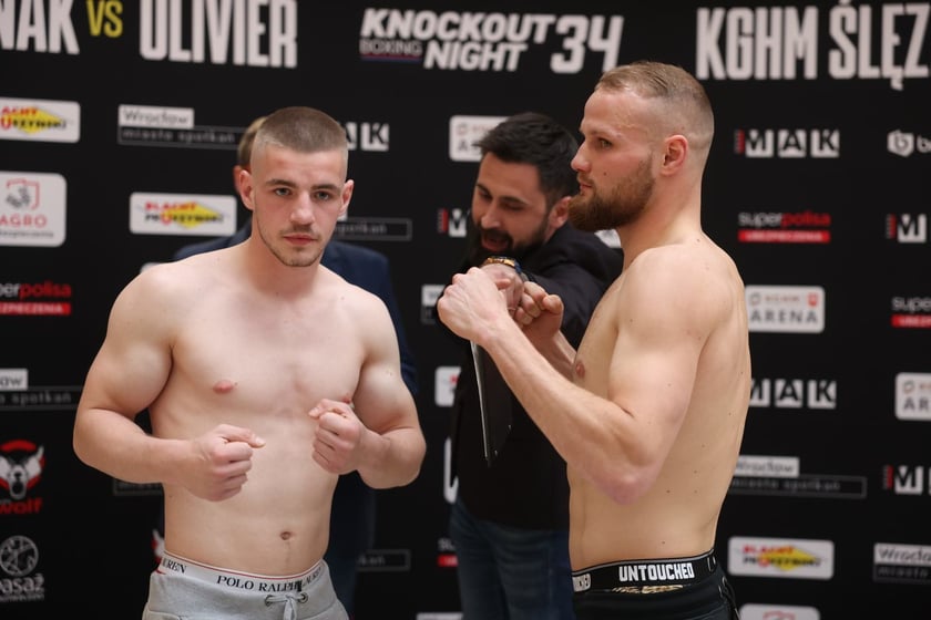 Knockout Boxing Night 34 - ważenie zawodników przed walką bokserską
