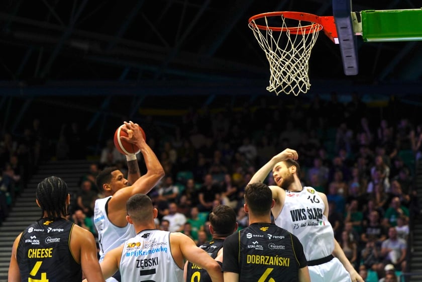 Mecz koszykówki Śląsk Wrocław - Sokół Łańcut, Hala Orbita, 27.04.2024