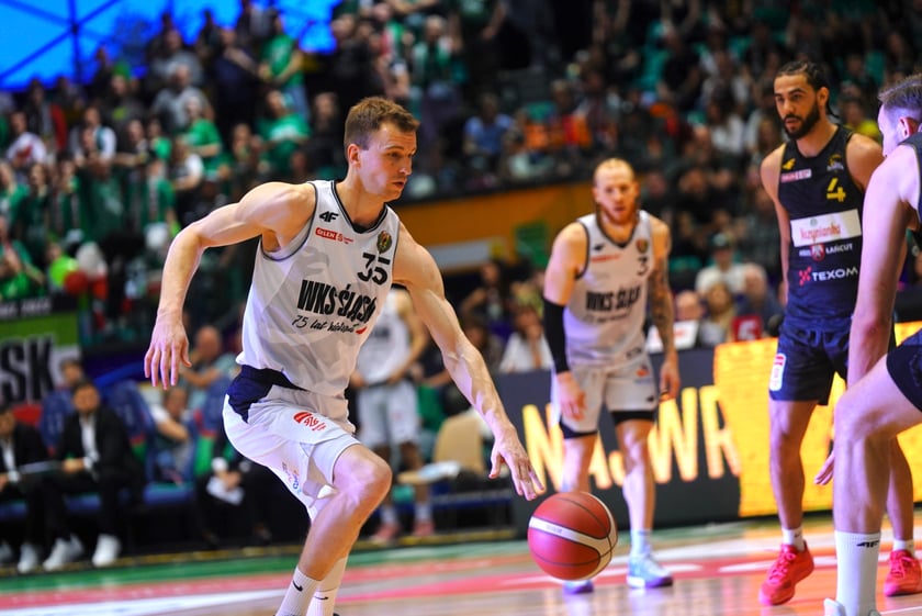 Mecz koszykówki Śląsk Wrocław - Sokół Łańcut, Hala Orbita, 27.04.2024