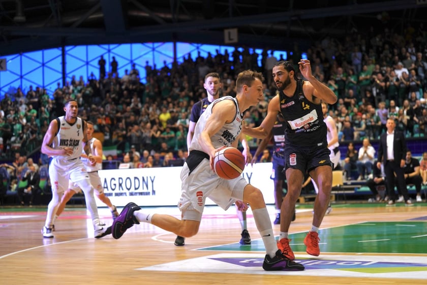 Mecz koszykówki Śląsk Wrocław - Sokół Łańcut, Hala Orbita, 27.04.2024