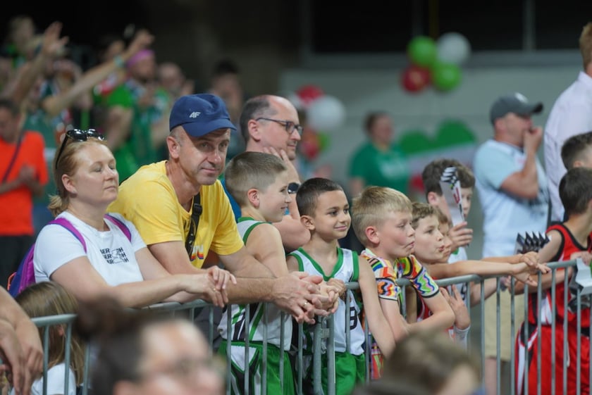 Mecz Śląska Wrocław z Treflem Sopot w Hali Stulecia.