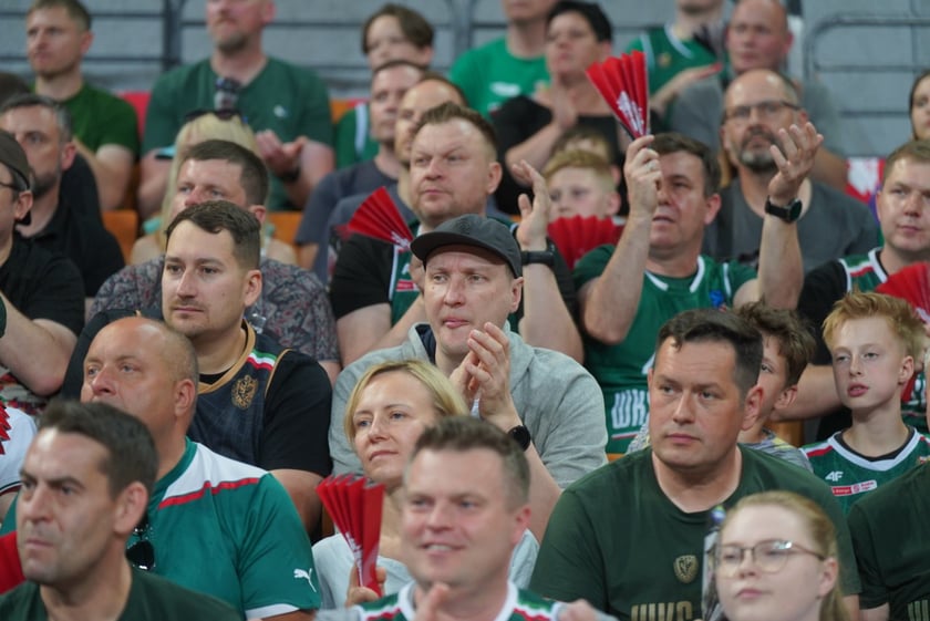 Mecz Śląska Wrocław z Treflem Sopot w Hali Stulecia.