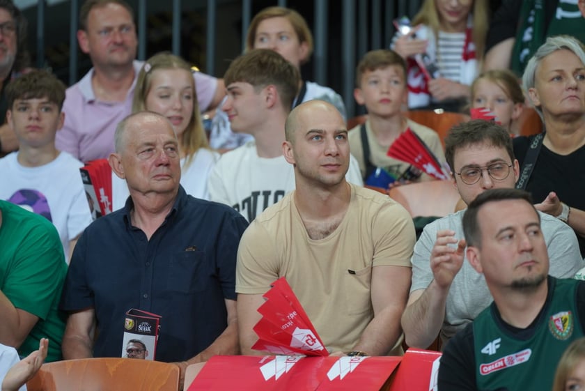 Mecz Śląska Wrocław z Treflem Sopot w Hali Stulecia.