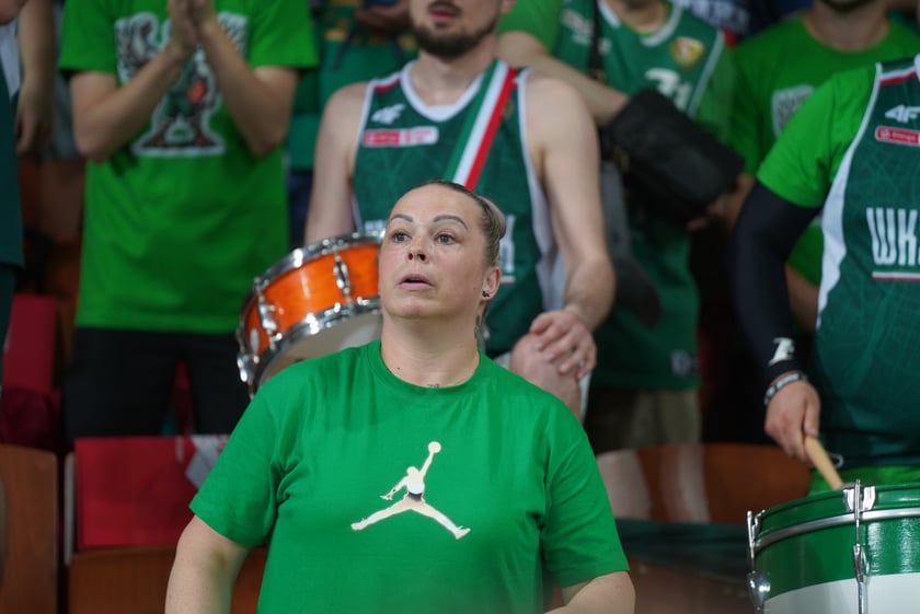 Mecz Śląska Wrocław z Treflem Sopot w Hali Stulecia.