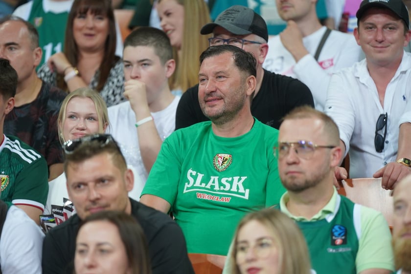 Mecz Śląska Wrocław z Treflem Sopot w Hali Stulecia.