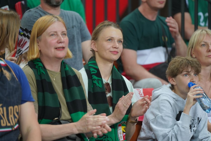 Mecz Śląska Wrocław z Treflem Sopot w Hali Stulecia.