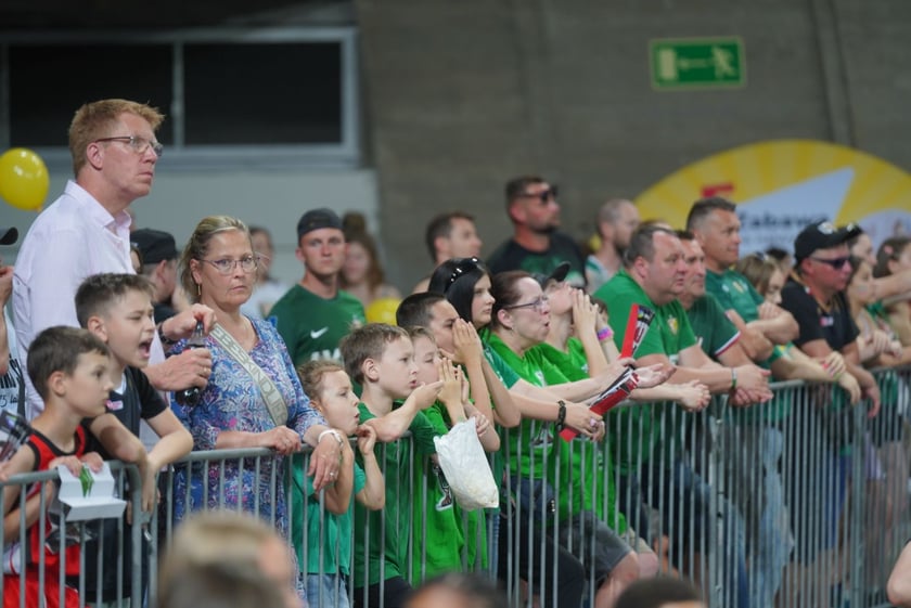 Mecz Śląska Wrocław z Treflem Sopot w Hali Stulecia.