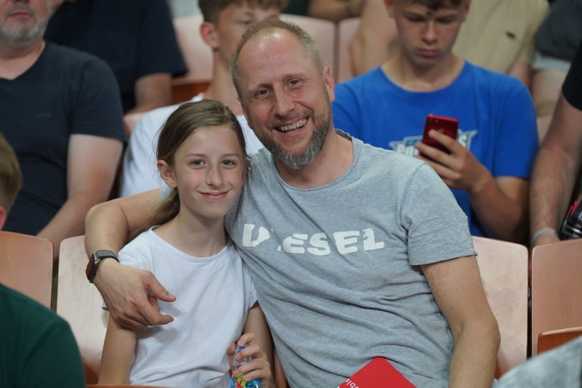 Mecz Śląska Wrocław z Treflem Sopot w Hali Stulecia.