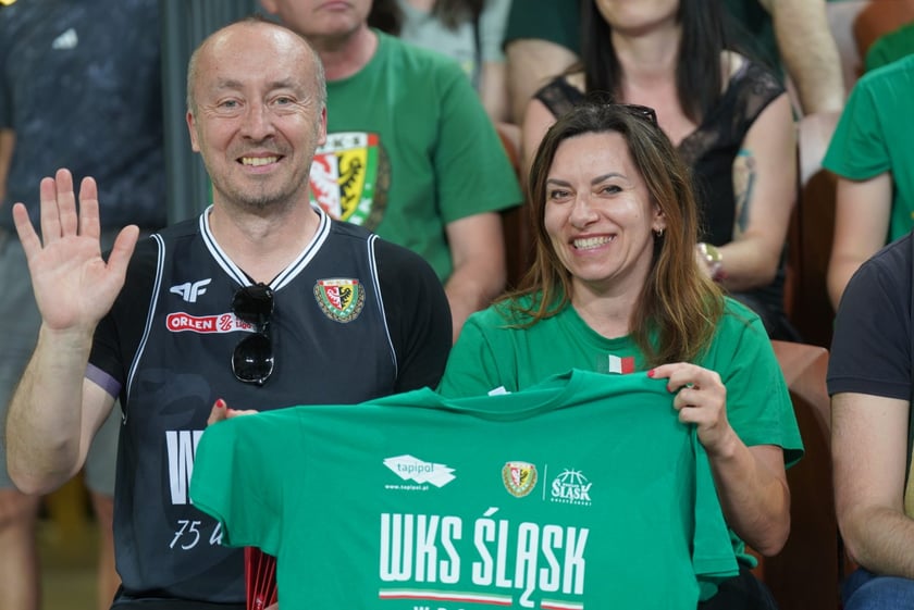 Mecz Śląska Wrocław z Treflem Sopot w Hali Stulecia.