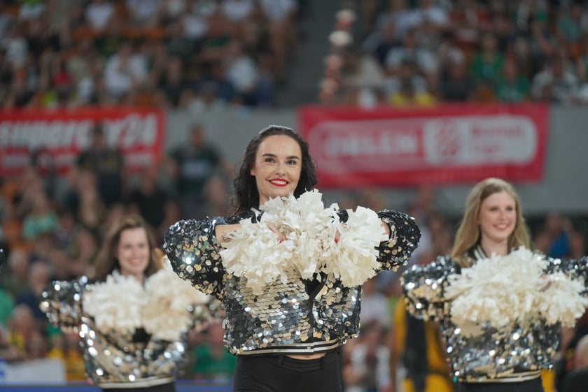 Mecz Śląska Wrocław z Treflem Sopot w Hali Stulecia.