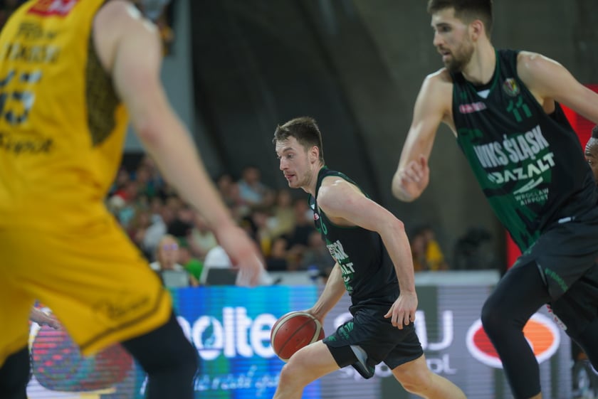 Mecz Śląska Wrocław z Treflem Sopot w Hali Stulecia.