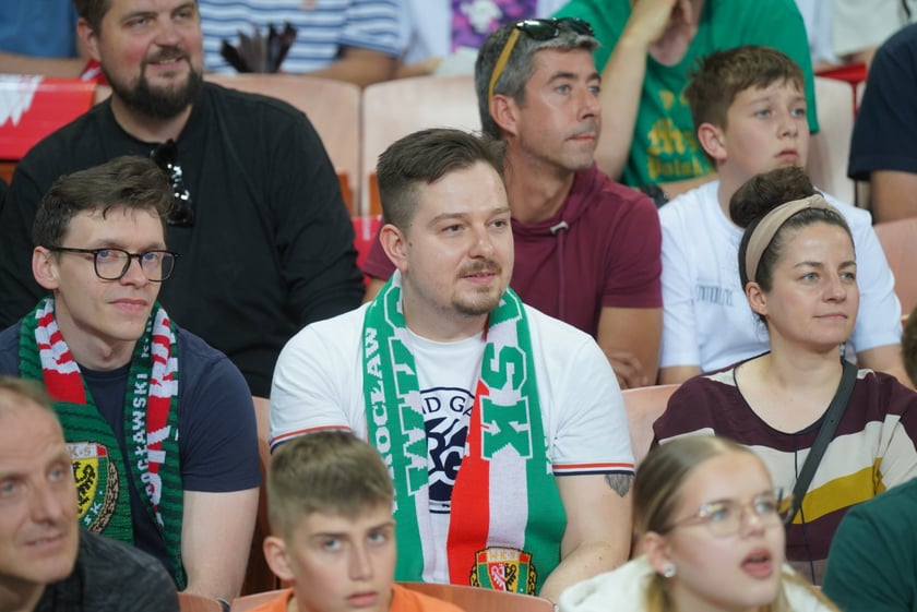 Mecz Śląska Wrocław z Treflem Sopot w Hali Stulecia.