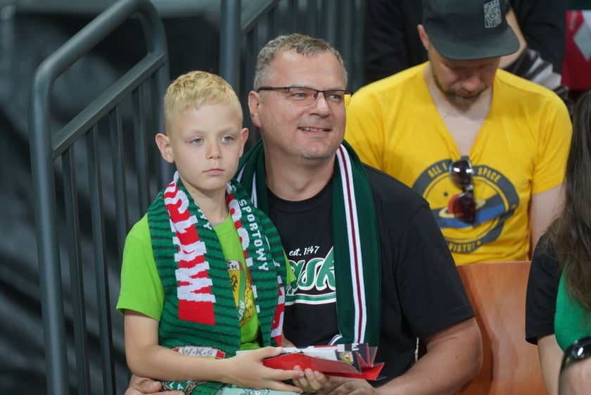 Mecz Śląska Wrocław z Treflem Sopot w Hali Stulecia.