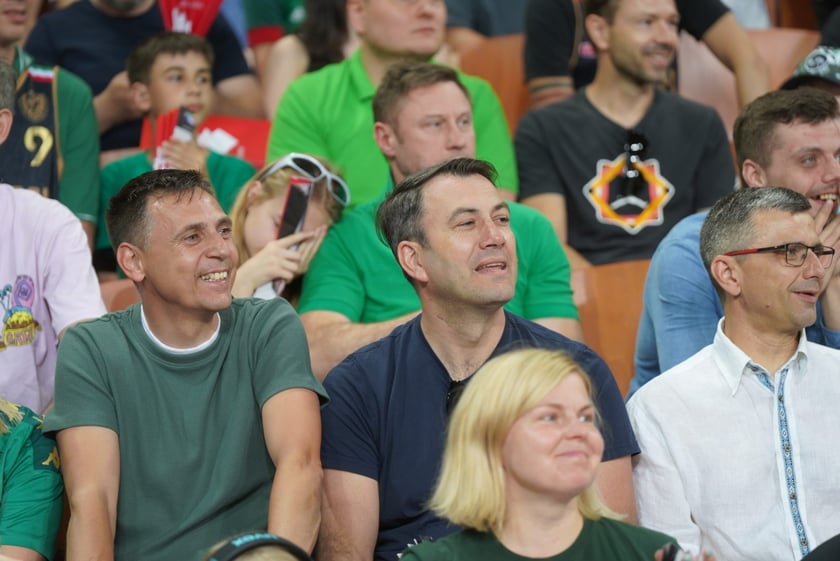 Mecz Śląska Wrocław z Treflem Sopot w Hali Stulecia.