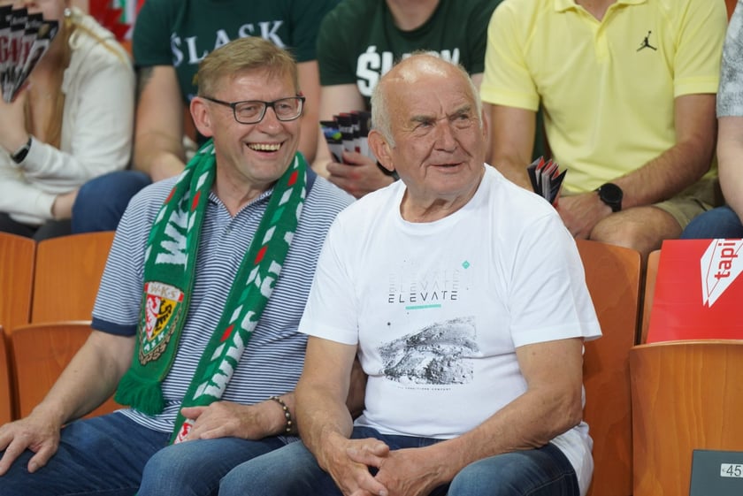 Mecz Śląska Wrocław z Treflem Sopot w Hali Stulecia.