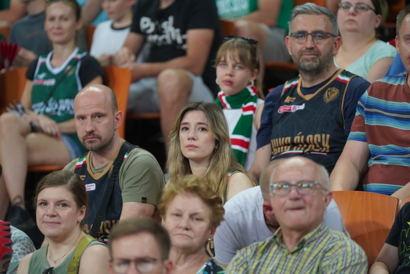 Mecz Śląska Wrocław z Treflem Sopot w Hali Stulecia.