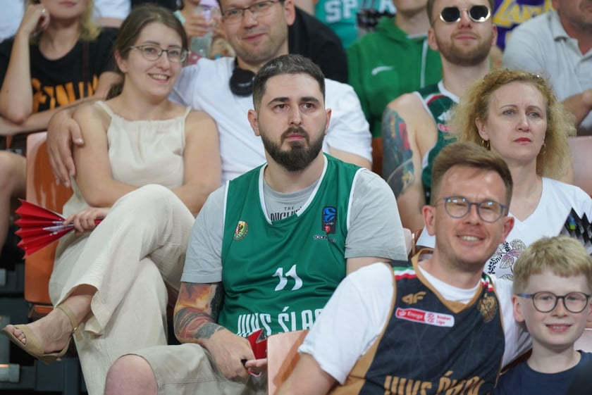 Mecz Śląska Wrocław z Treflem Sopot w Hali Stulecia.