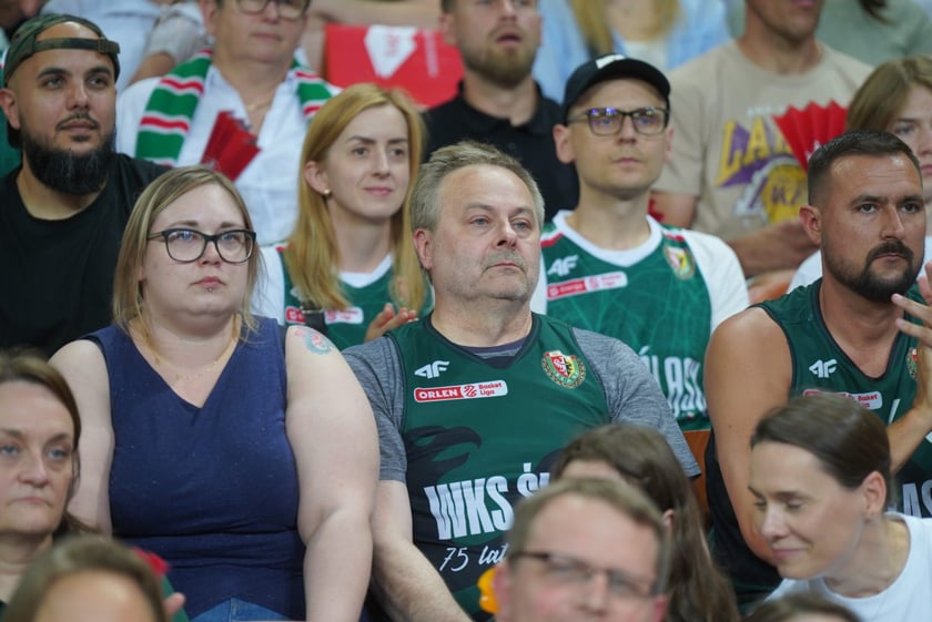 Mecz Śląska Wrocław z Treflem Sopot w Hali Stulecia.