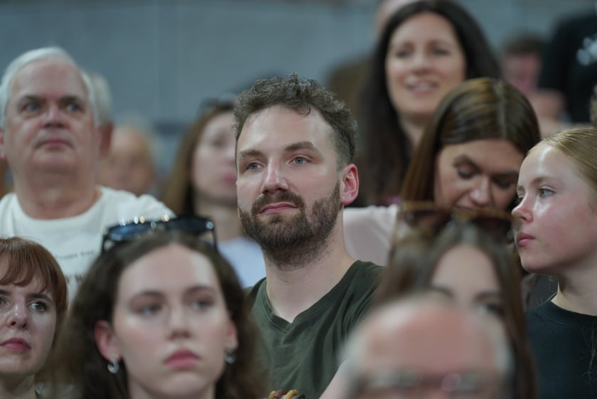 Mecz Śląska Wrocław z Treflem Sopot w Hali Stulecia.