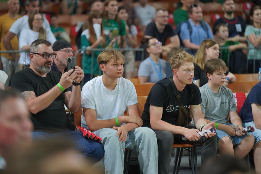 Mecz Śląska Wrocław z Treflem Sopot w Hali Stulecia.