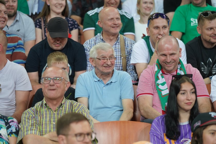 Mecz Śląska Wrocław z Treflem Sopot w Hali Stulecia.