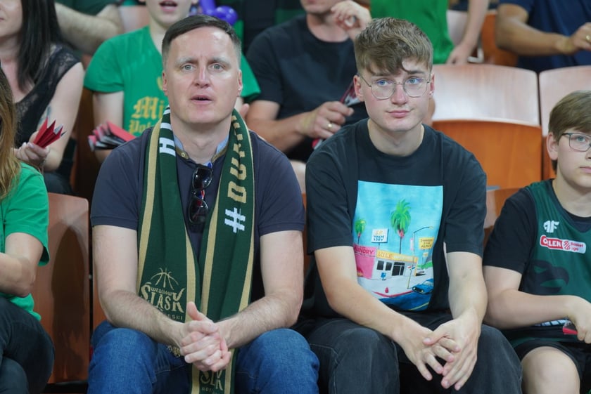 Mecz Śląska Wrocław z Treflem Sopot w Hali Stulecia.